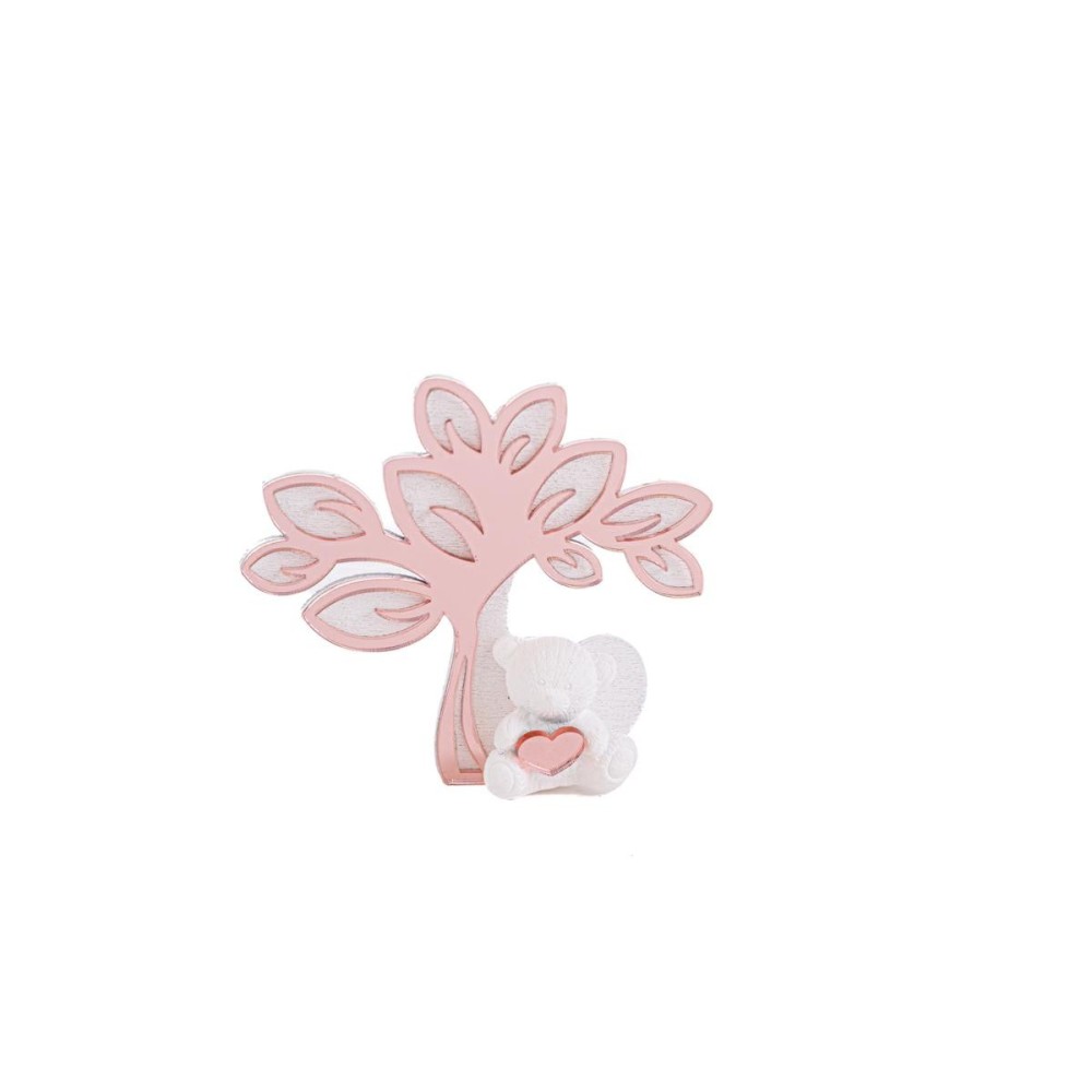 CALAMITA ALBERO PLEXI 2x8x7 CM. ORSETTO ROSA
